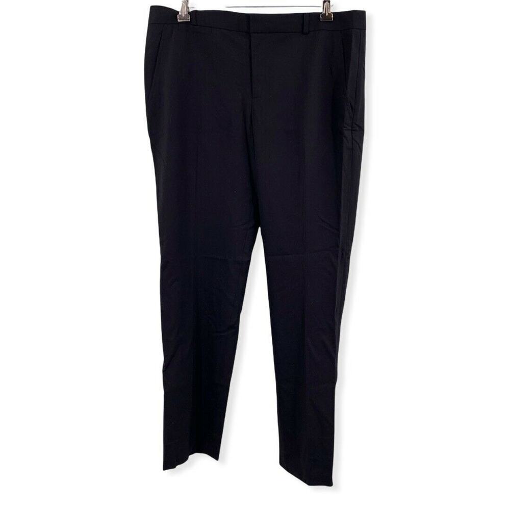 Banana Republic Harper Wool Pant Size 6 Cropped Black Professional Office